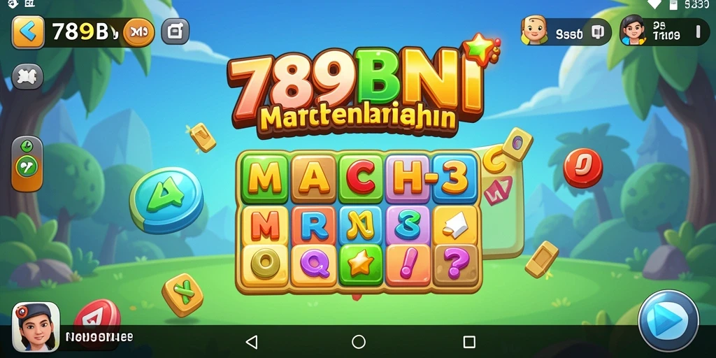 Tampilan gameplay seru dari 789BNI dalam genre Match-3.