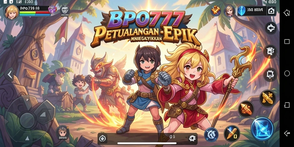 Tampilan menarik dari gameplay BPO777 yang penuh petualangan Anime.