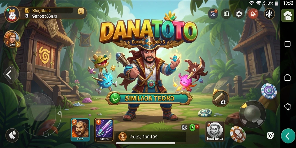 Tampilan gameplay mengasyikkan dari DANATOTO yang menampilkan strategi simulasi.