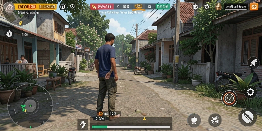 Tampilan gameplay menarik dari DAYA138 dengan interaksi karakter.