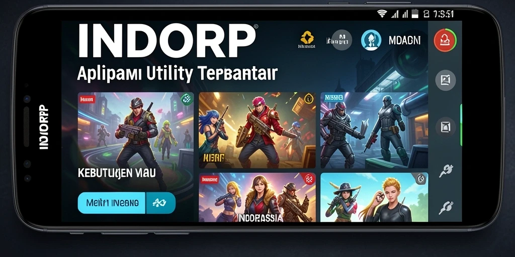 Tampilan utama INDORP yang menarik dan informatif.