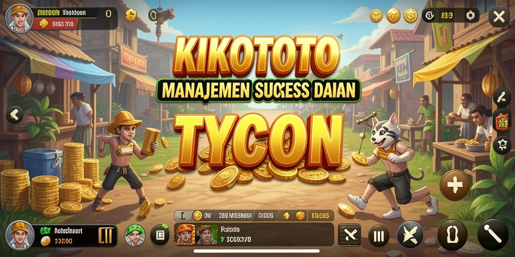 Tampilan gameplay menarik dengan elemen manajemen Tycoon yang mendalam.