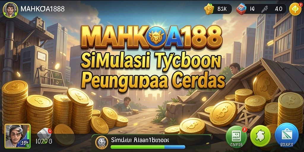 Screenshot gameplay MAHKOTA188 yang menunjukkan bisnis yang sedang berkembang.