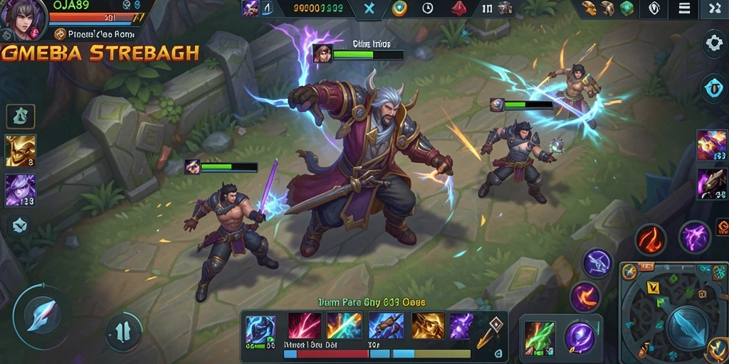 Tangkapan layar gameplay OJA89 yang menunjukkan pertempuran seru.