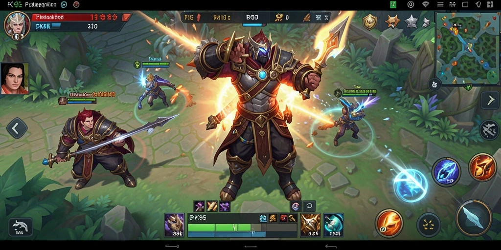 Screenshot gameplay PK95 yang menampilkan aksi seru dalam dunia MMORPG.
