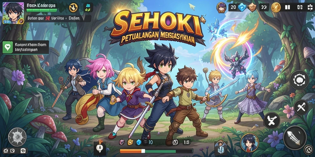 Tampilan gameplay <strong>SEHOKI</strong> yang menawan dan menarik perhatian.