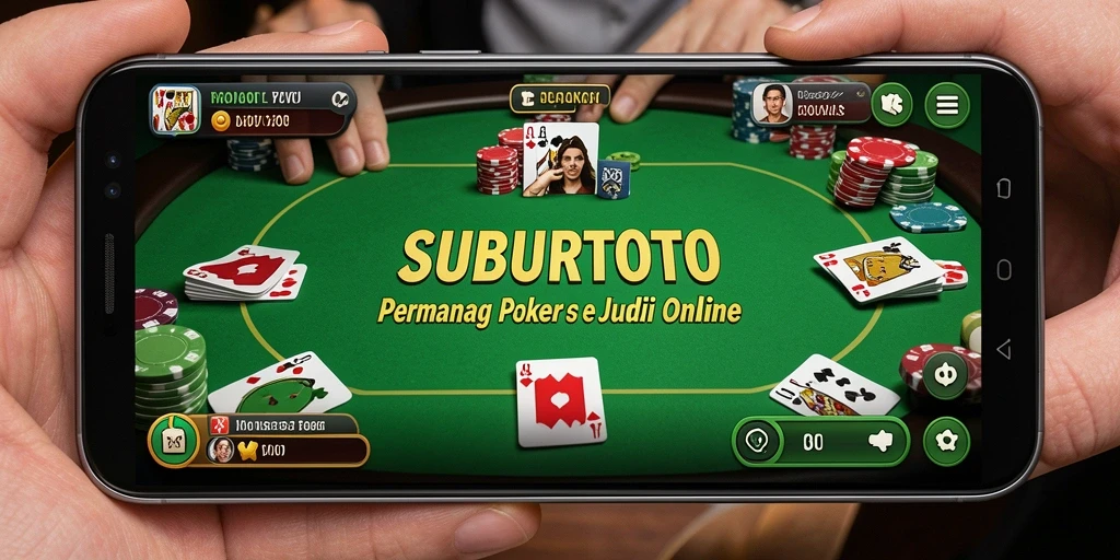 Tampilan gameplay Poker yang seru di SUBURTOTO.