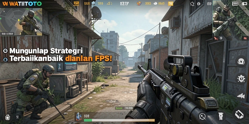 Tampilan mendebarkan dari gameplay WATITOTO dengan aksi tembak-tembakan intens.